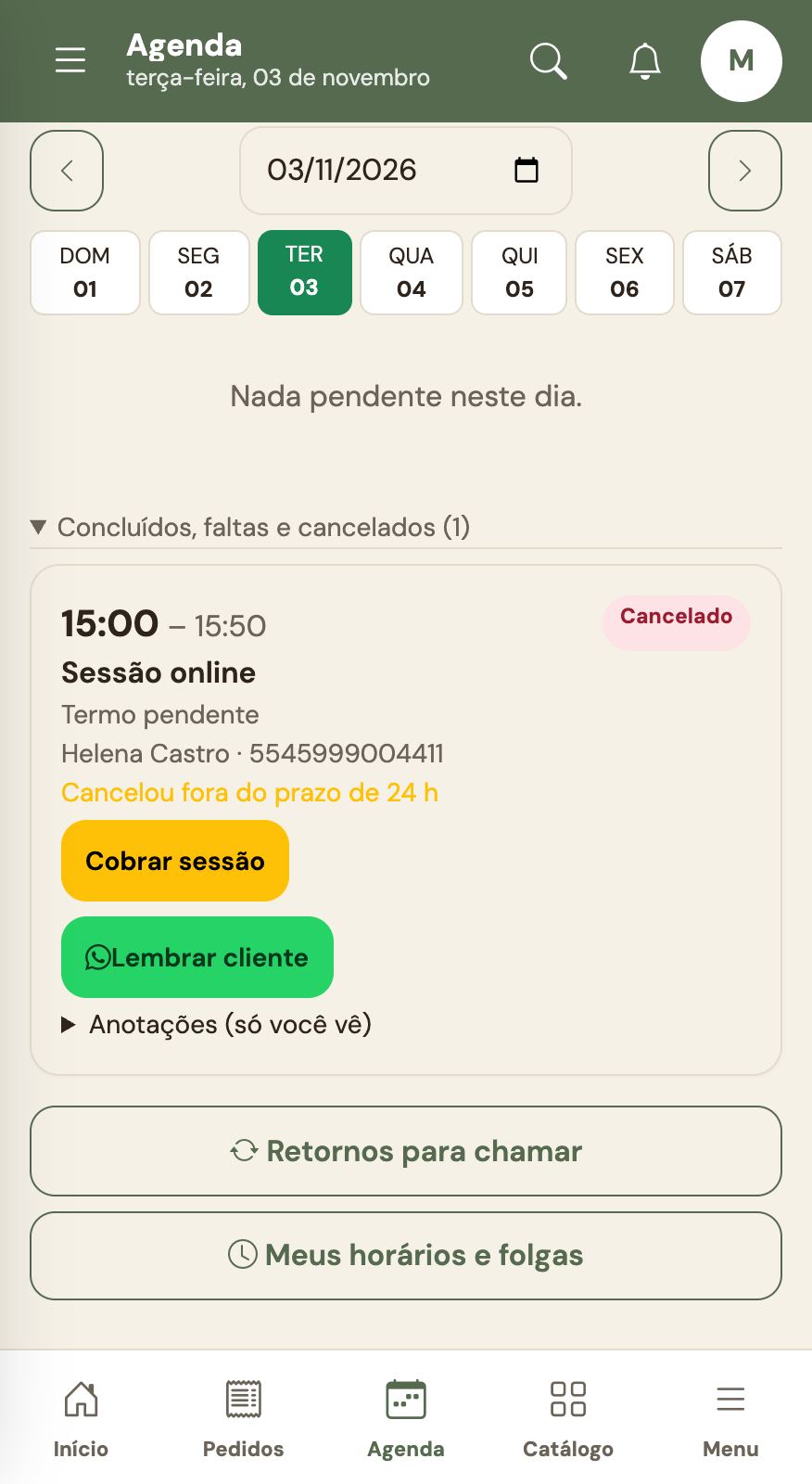 06 cobrar sessao