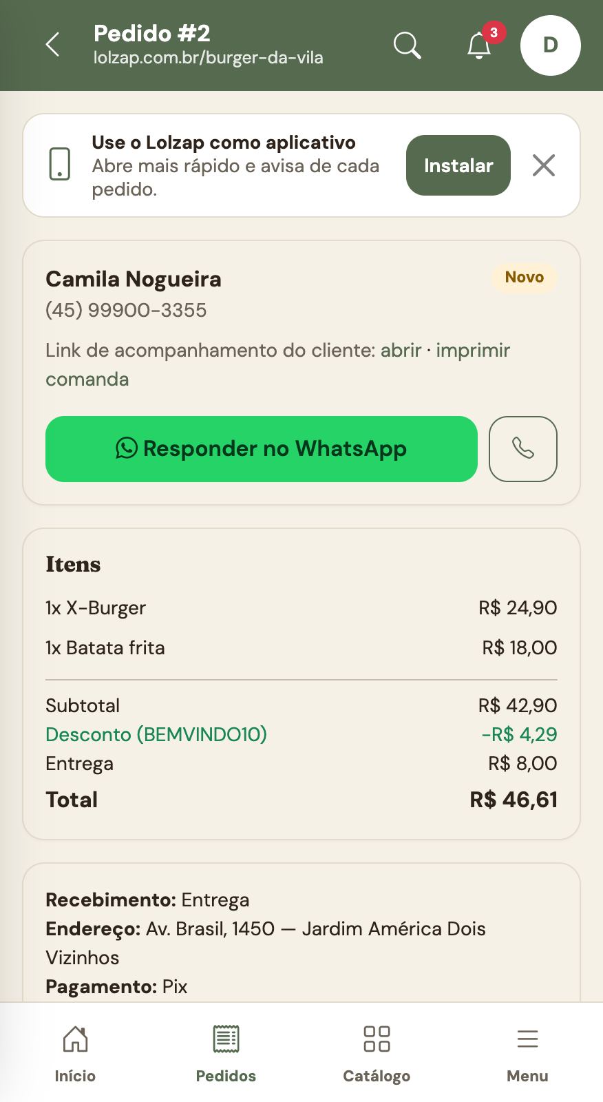 07 pedido