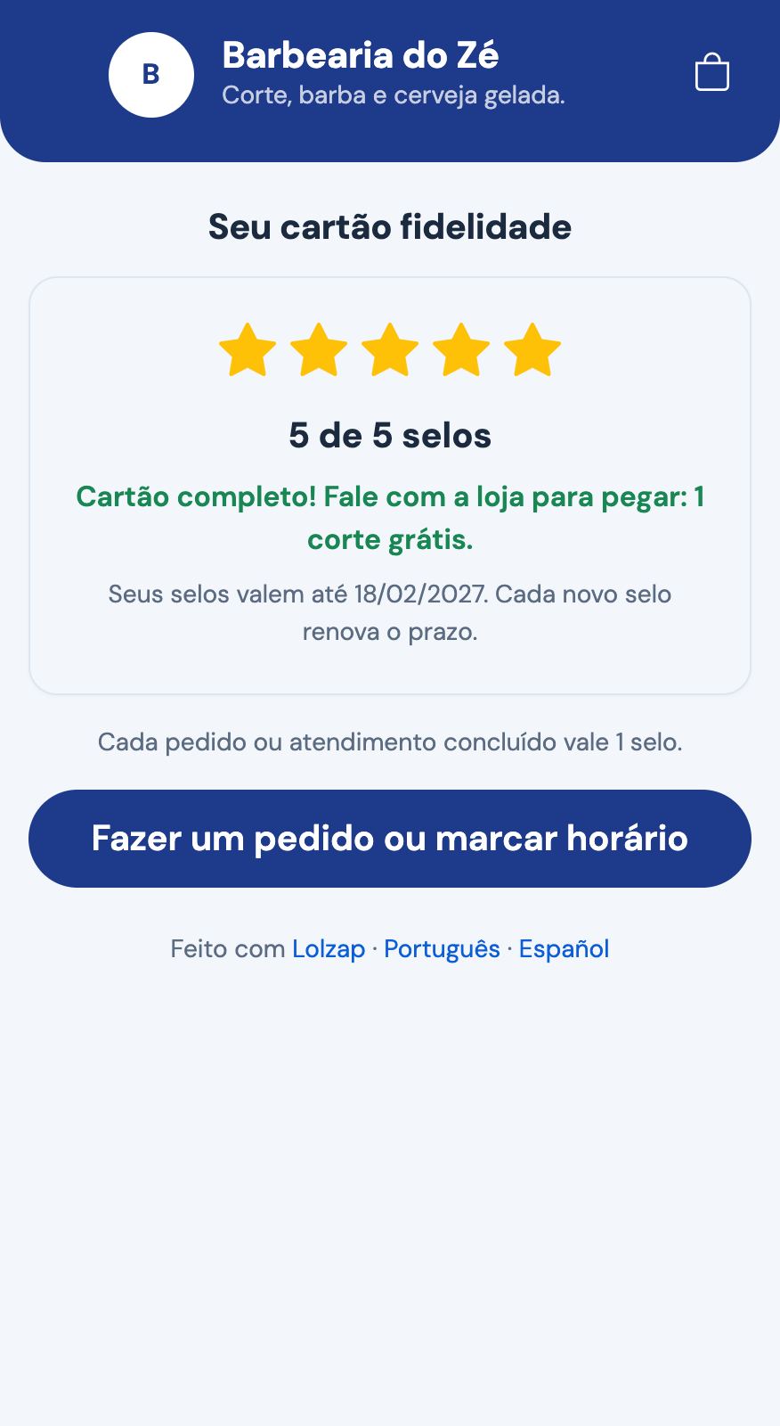 05 cartao do cliente