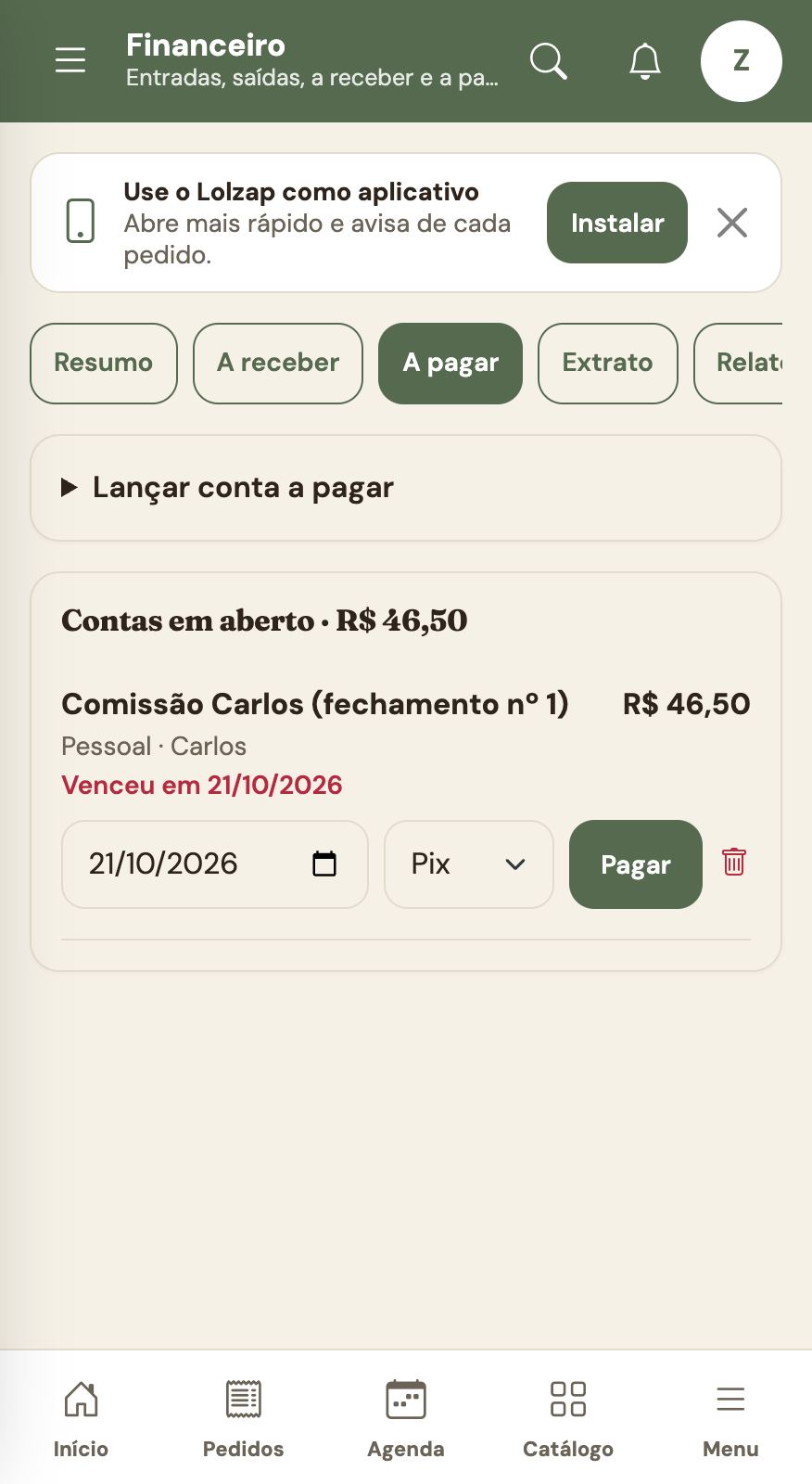 06 financeiro a pagar