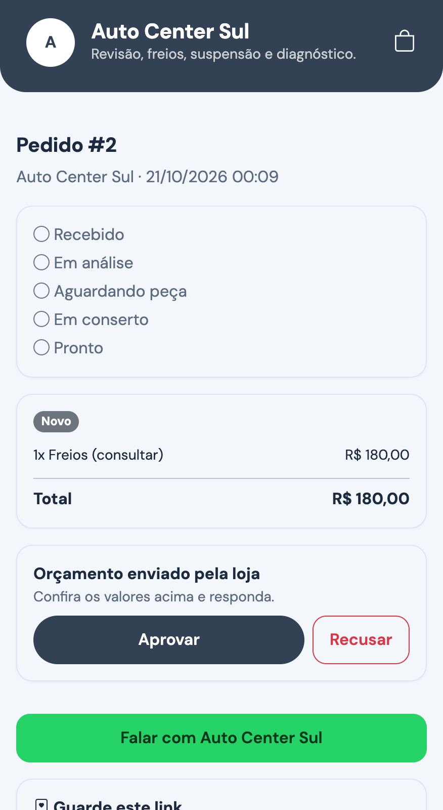 08 cliente aprova